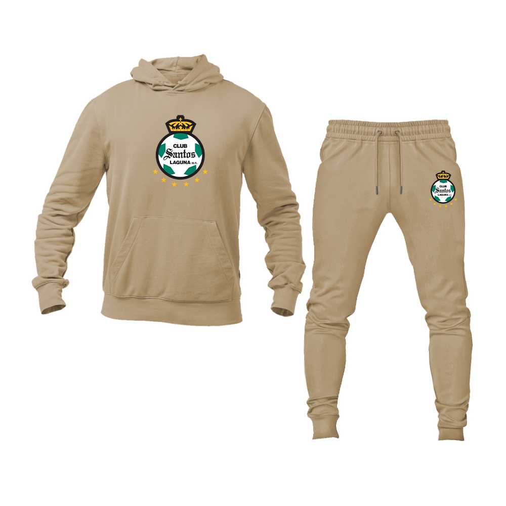 Men's Santos Laguna Soccer Hoodie Joggers Set