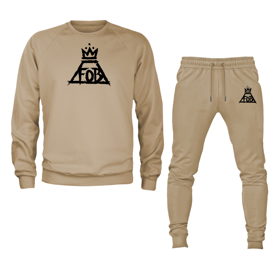 Men's Fall Out Boy  Crewneck Sweatshirt Joggers Suit