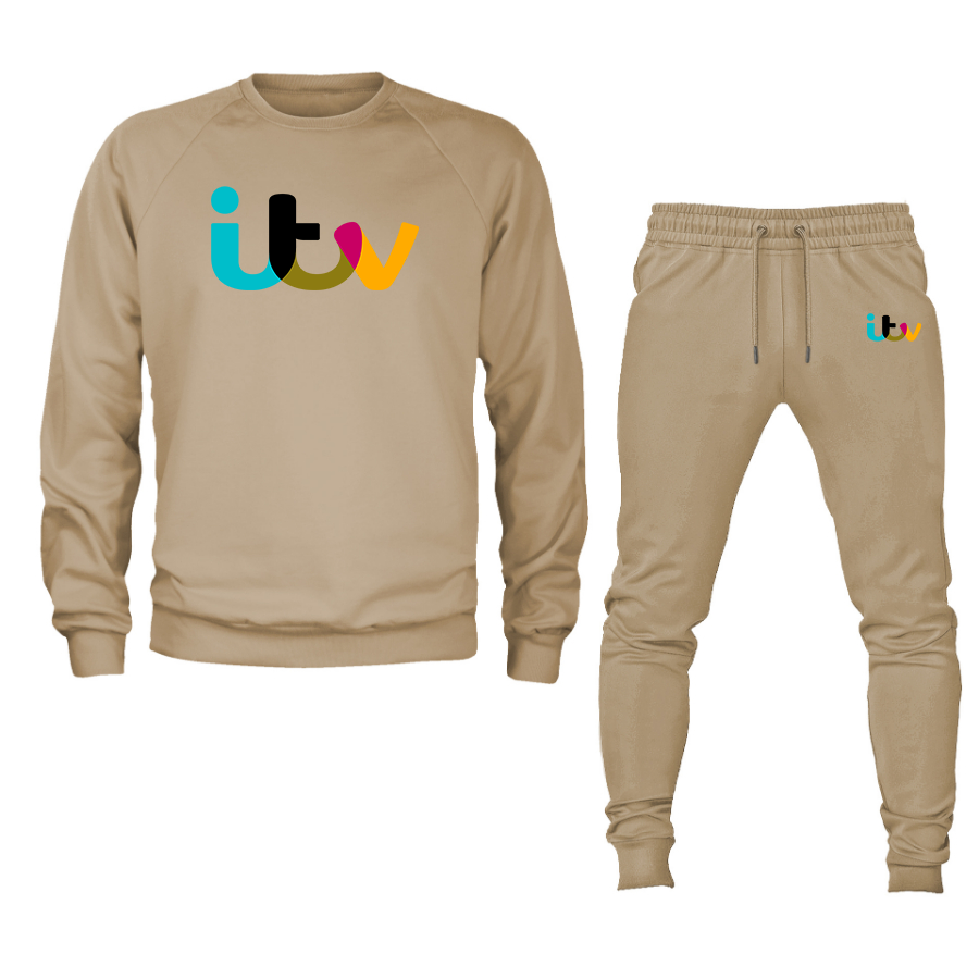 Men's  Itv  Crewneck Sweatshirt Joggers Suit
