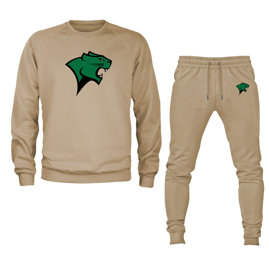 Men's Chicago State Cougars Crewneck Sweatshirt Joggers Suit