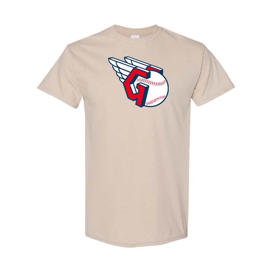 Men's Cleveland Guardians   Logo Cotton T-Shirt