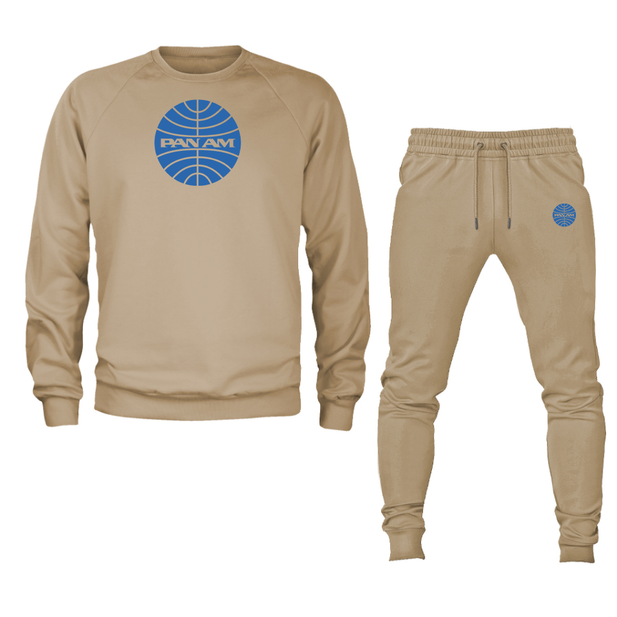 Men's  Pan Am  Crewneck Sweatshirt Joggers Suit
