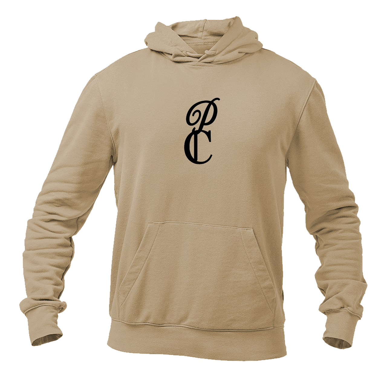 Men's P & C Black  Heavy Blend Hooded Sweatshirt