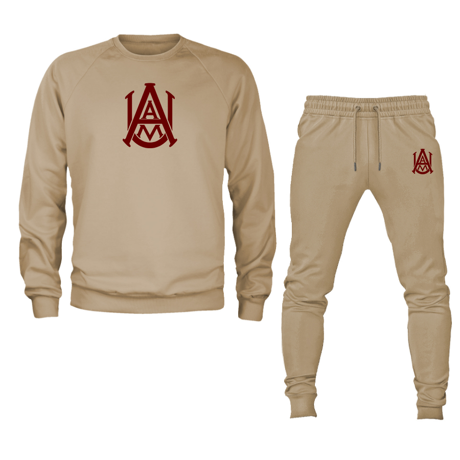 Men's Alabama AM Bulldogs  Crewneck Sweatshirt Joggers Suit
