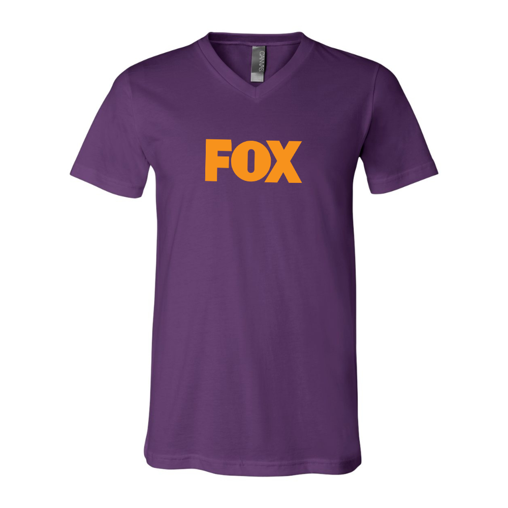 Fox BELLA  CANVAS - Jersey V-Neck T-Shirt