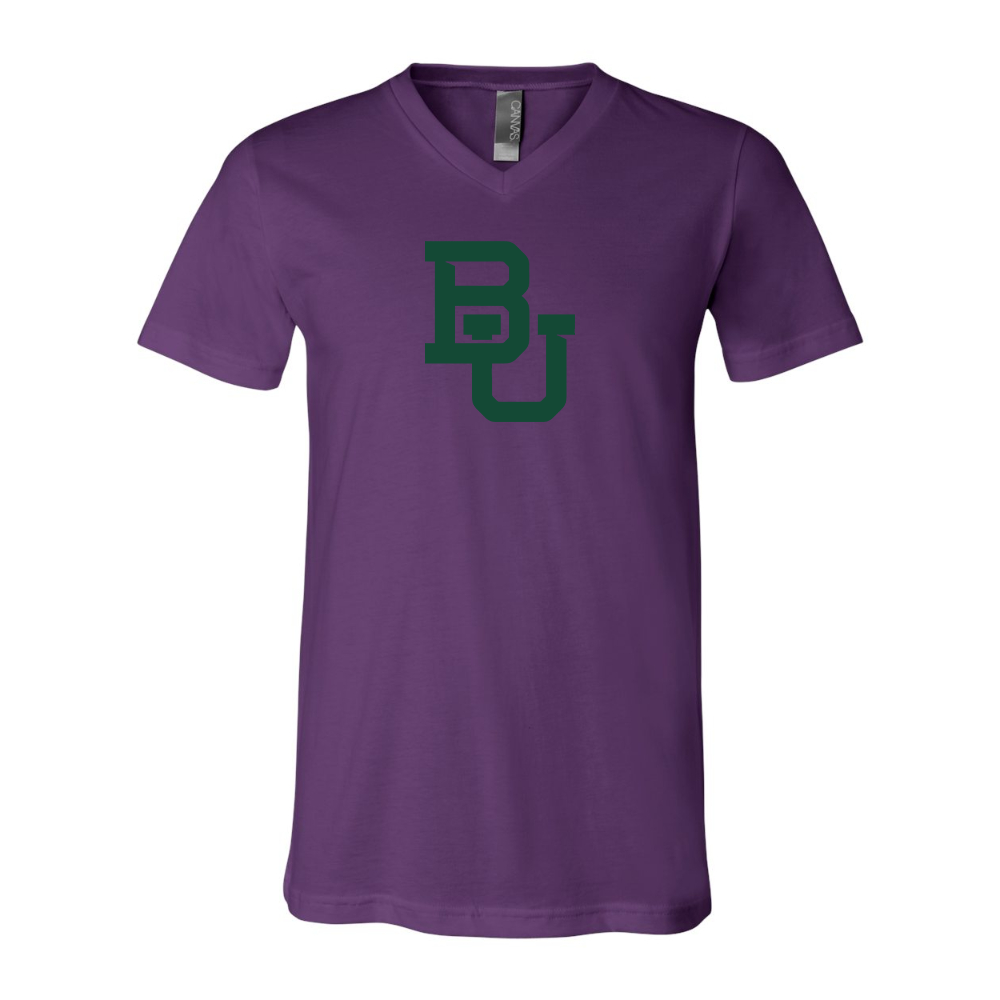 Baylor Bears  BELLA  CANVAS - Jersey V-Neck T-Shirt