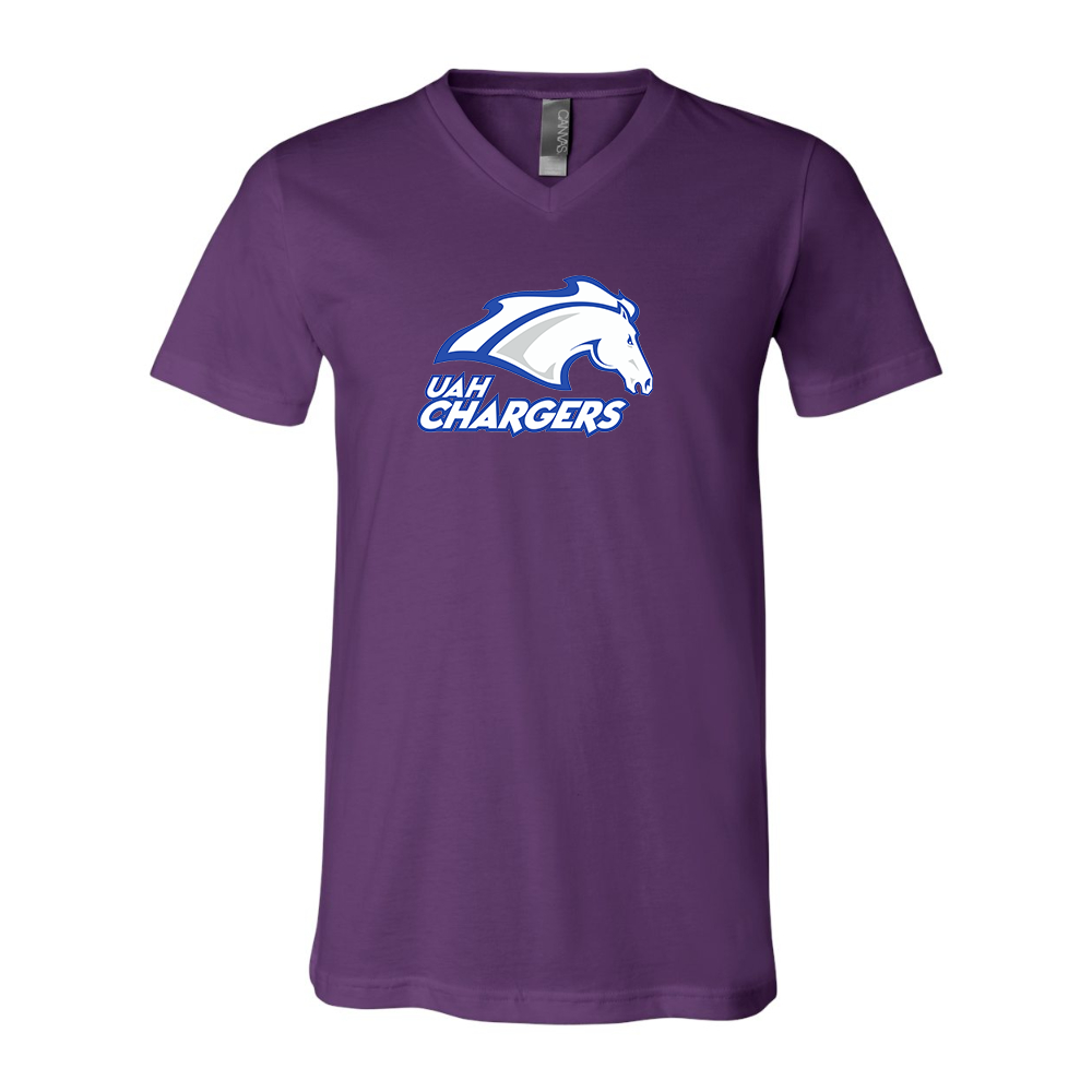Alabama Huntsville Chargers  BELLA  CANVAS - Jersey V-Neck T-Shirt