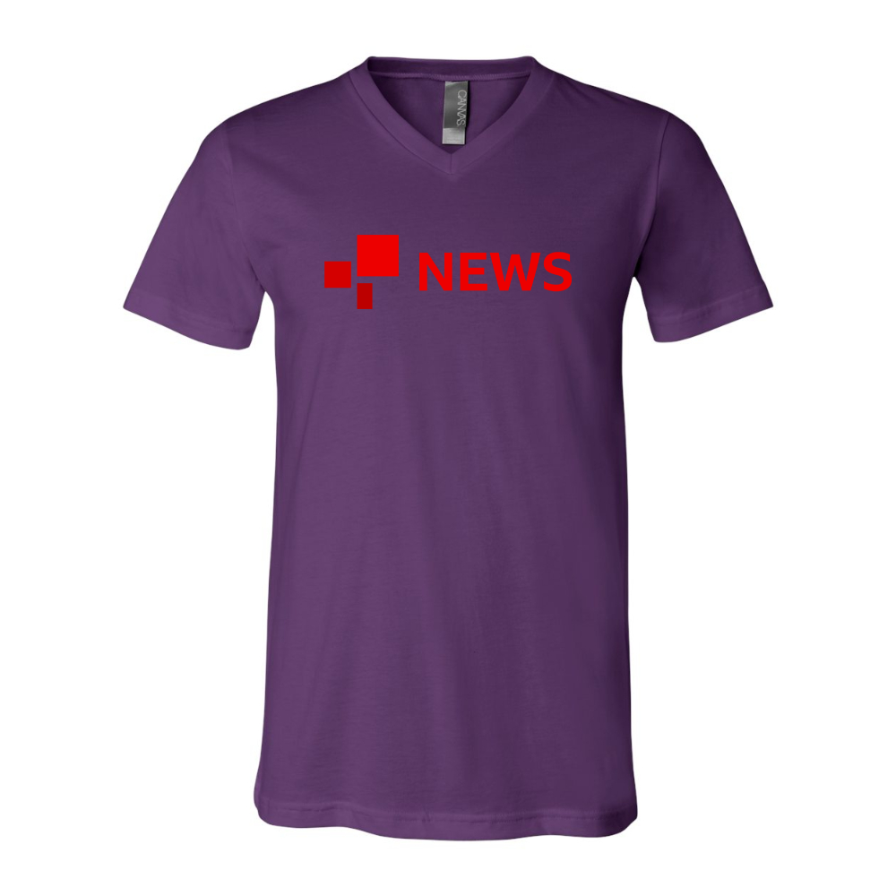 BBC News  BELLA  CANVAS - Jersey V-Neck T-Shirt