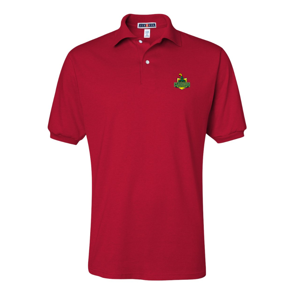 Men's Clarkson Golden Knights JERZEES  SpotShield polo