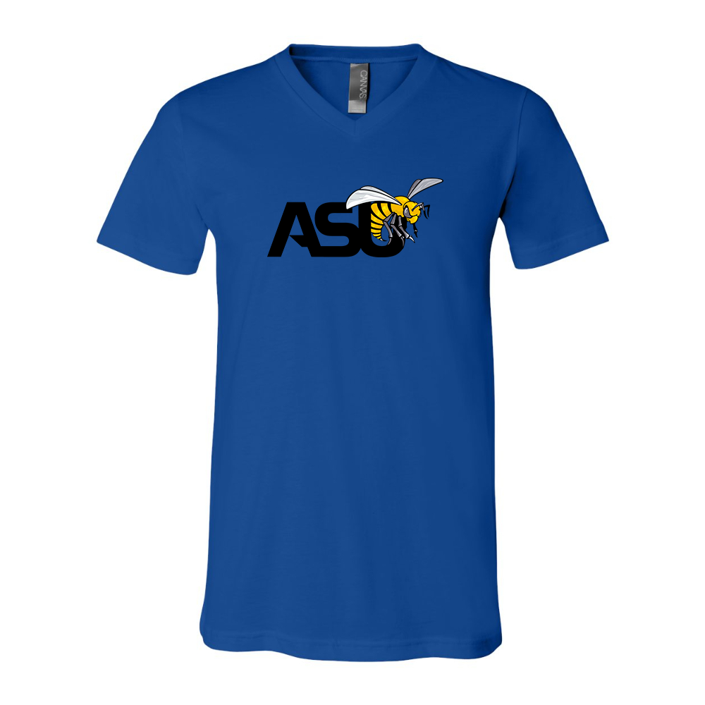 Alabama State Hornets  BELLA  CANVAS - Jersey V-Neck T-Shirt
