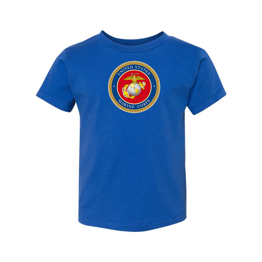 USMC Emblem BELLA  CANVAS Toddler Jersey Tee