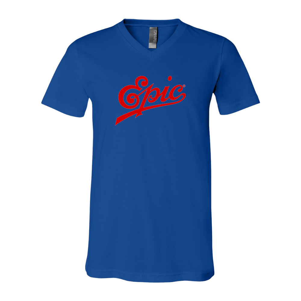 Epic Records BELLA  CANVAS - Jersey V-Neck T-Shirt