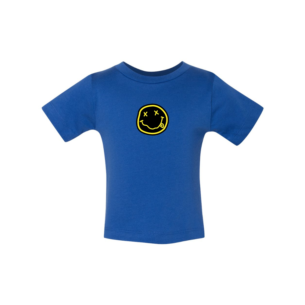 Nirvana Yellow and Black Face BELLA CANVAS Infant Jersey Tee