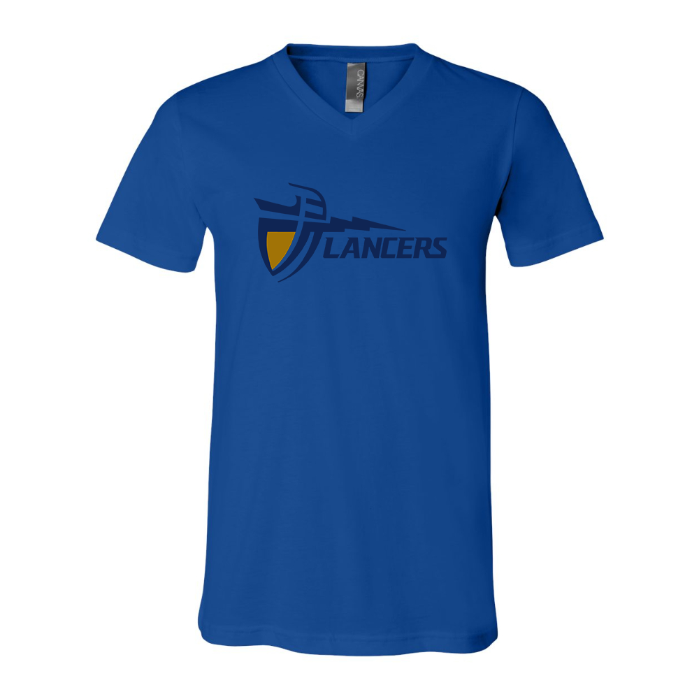 California Baptist Lancers BELLA  CANVAS - Jersey V-Neck T-Shirt