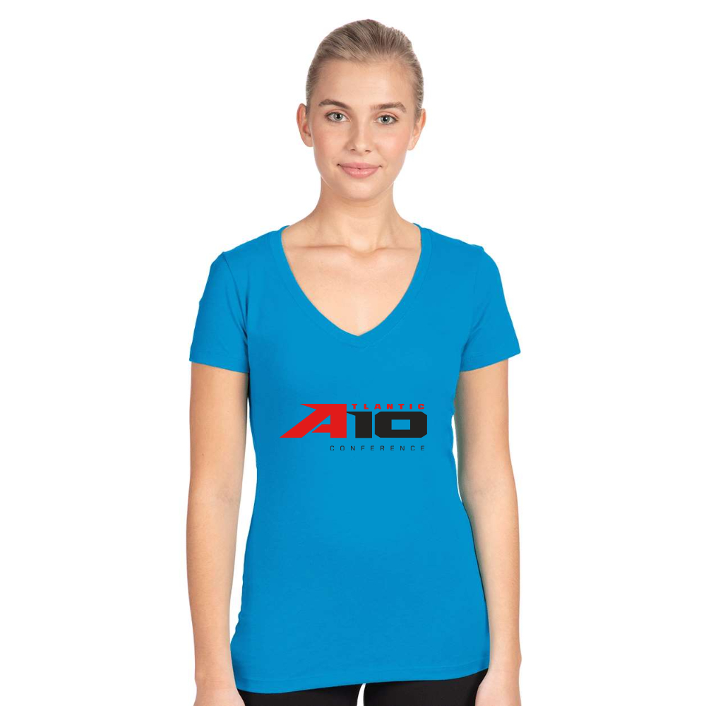 Women's Atlantic 10 Conference  Next Level V-Neck T-Shirt