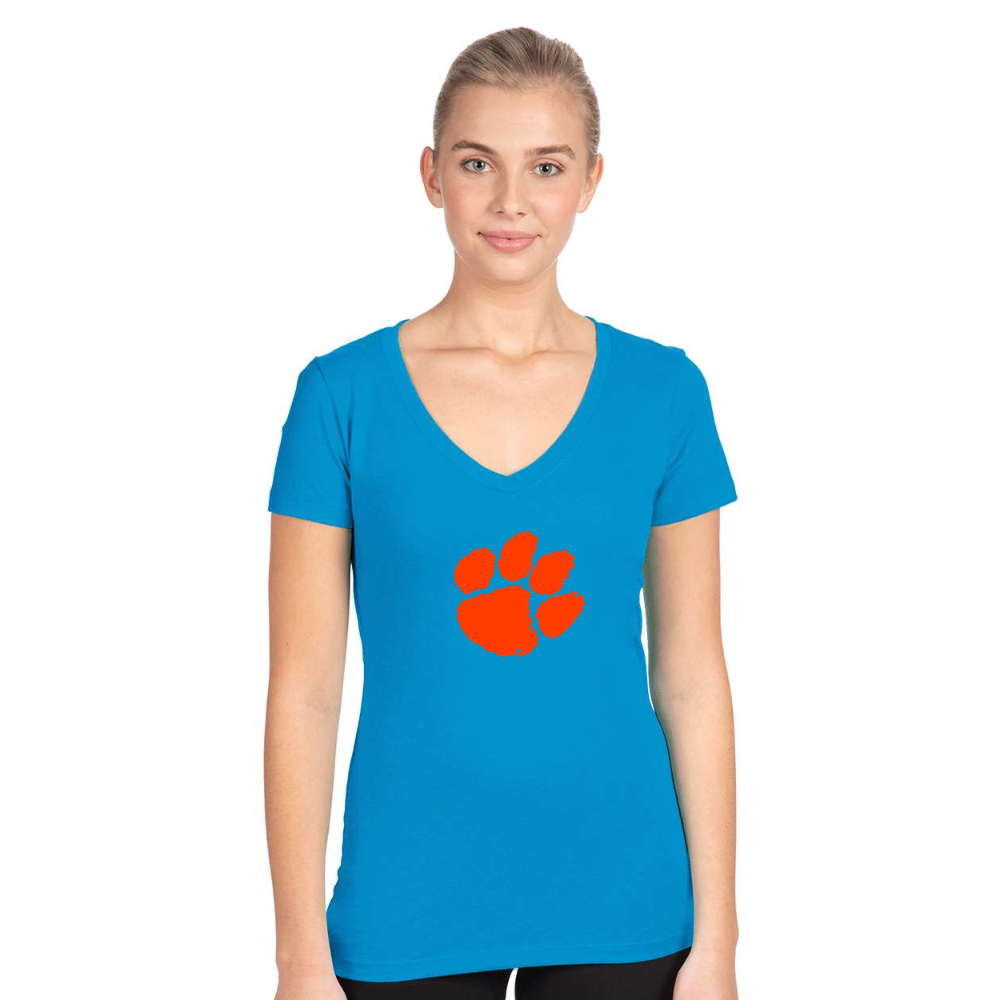 Women's Clemson Tigers Next Level V-Neck T-Shirt