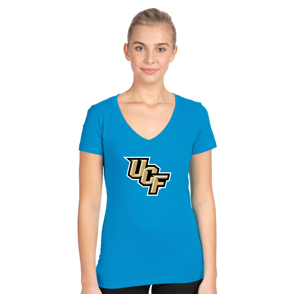 Women's Central Florida Knights  Next Level V-Neck T-Shirt