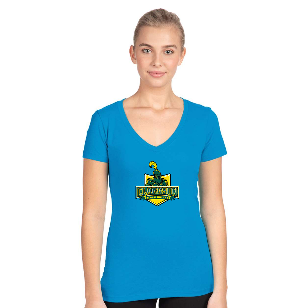 Women's Clarkson Golden Knights Next Level V-Neck T-Shirt