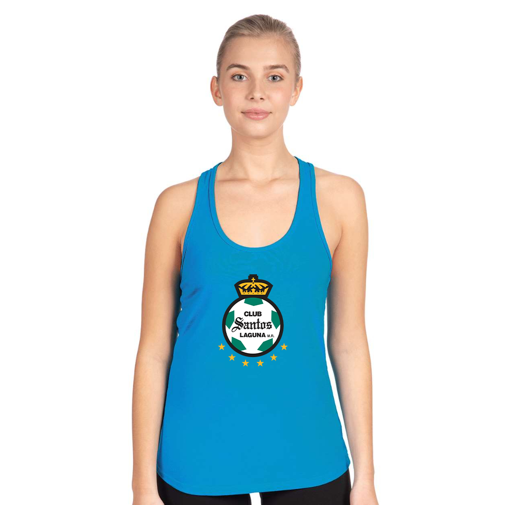 Women's Santos Laguna Soccer Next Level Ideal Racerback Tank