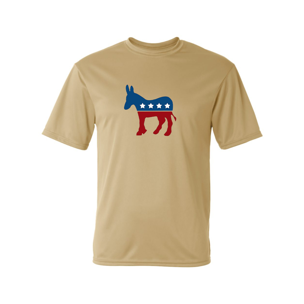 Men's Democrat Election Symbol Performance T-Shirt