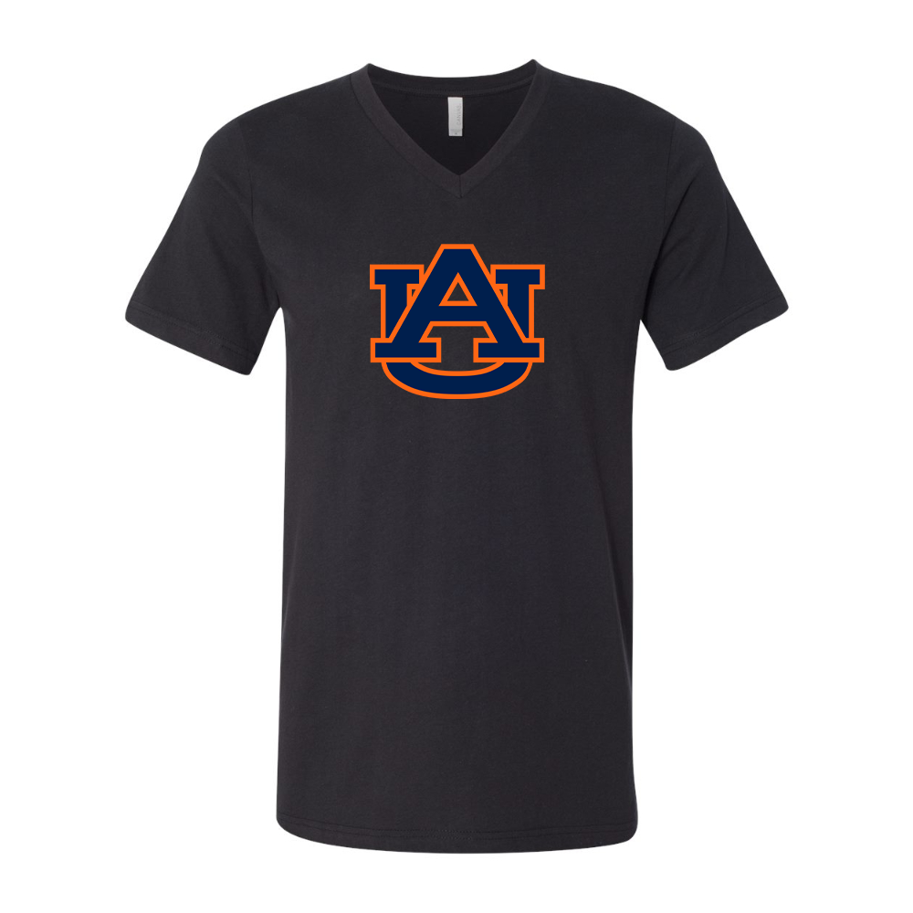 Auburn Tigers BELLA  CANVAS - Jersey V-Neck T-Shirt
