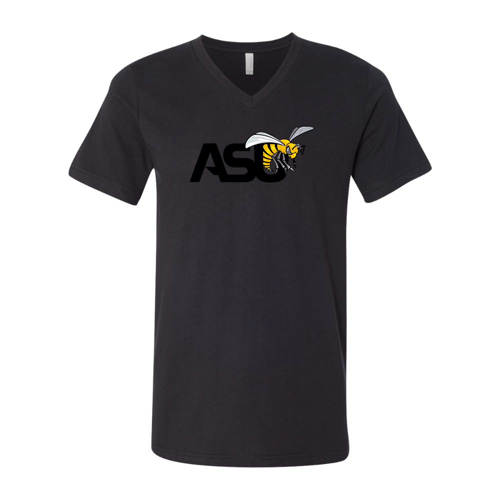 Alabama State Hornets  BELLA  CANVAS - Jersey V-Neck T-Shirt