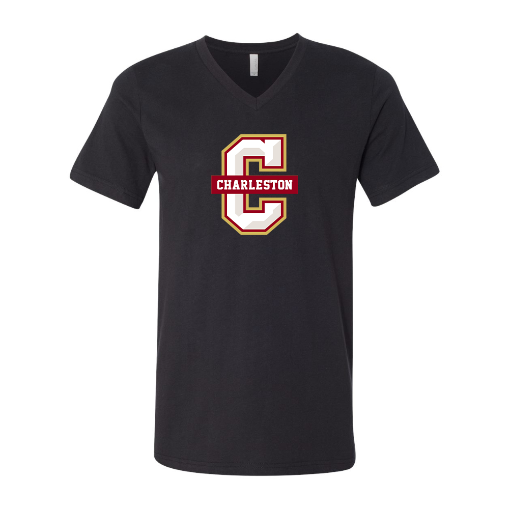 Charleston Cougars BELLA  CANVAS - Jersey V-Neck T-Shirt