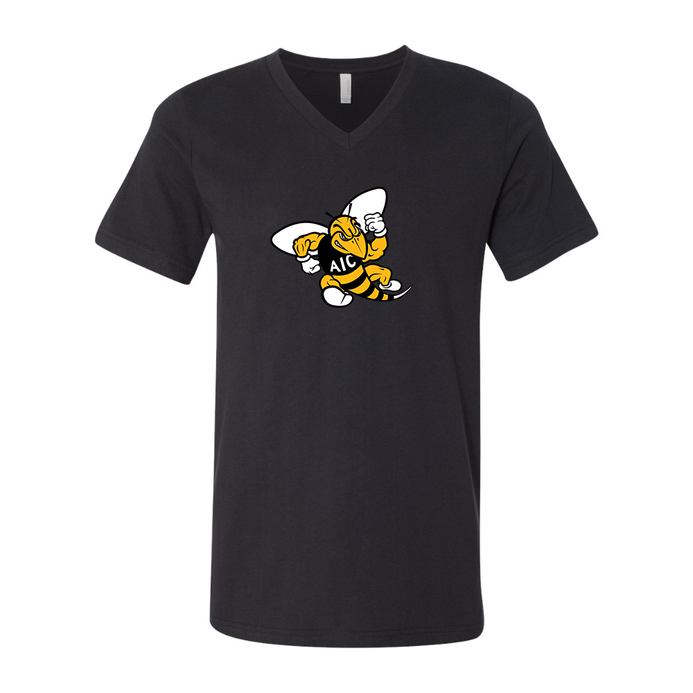 AIC Yellow Jackets BELLA  CANVAS - Jersey V-Neck T-Shirt