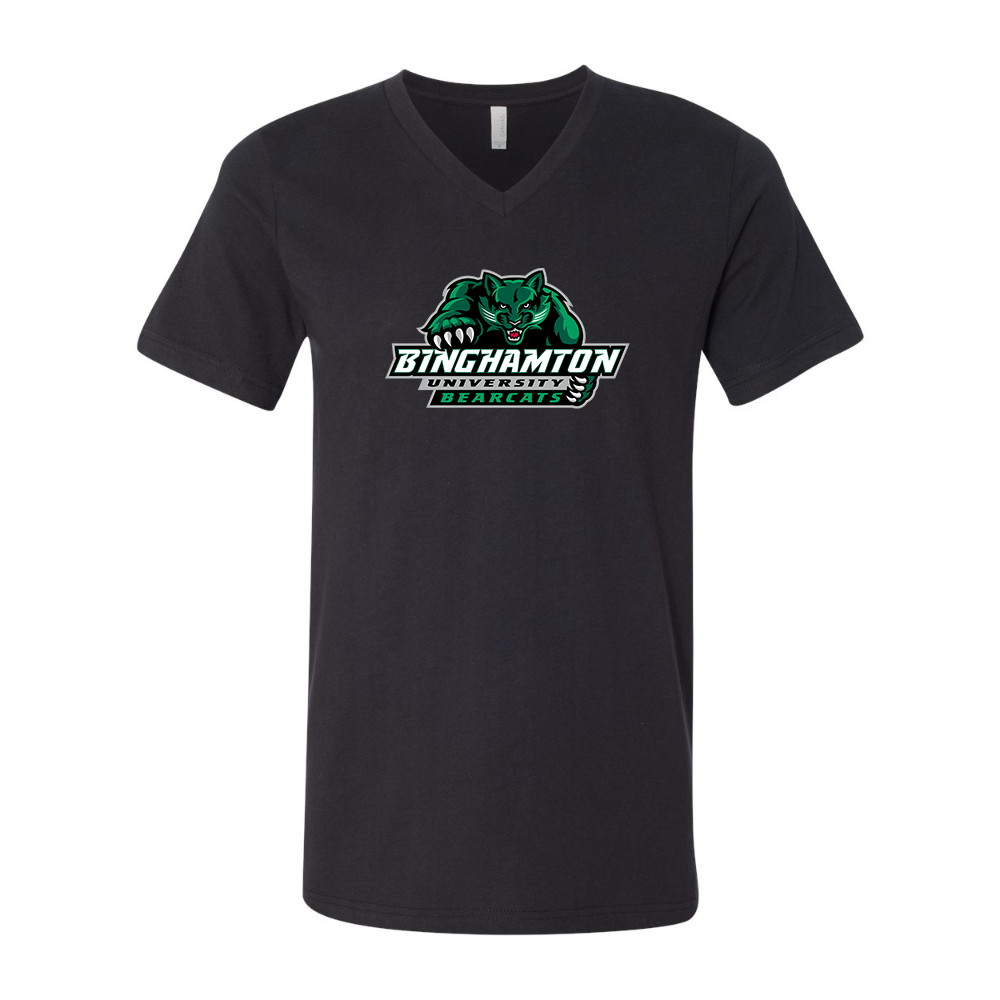 Binghamton Bearcats  BELLA  CANVAS - Jersey V-Neck T-Shirt