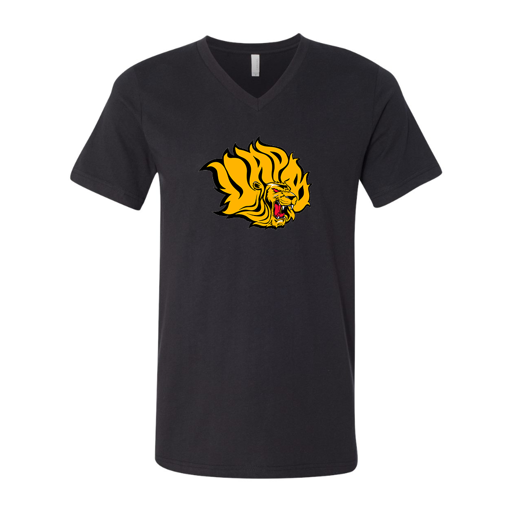 Arkansas PB Golden Lions  BELLA  CANVAS - Jersey V-Neck T-Shirt
