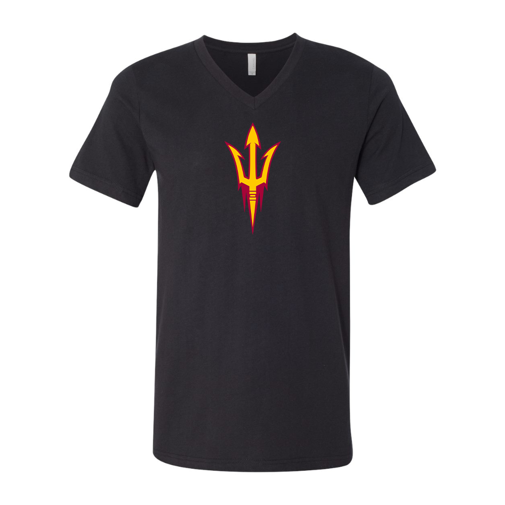 Arizona State Sun Devils BELLA  CANVAS - Jersey V-Neck T-Shirt