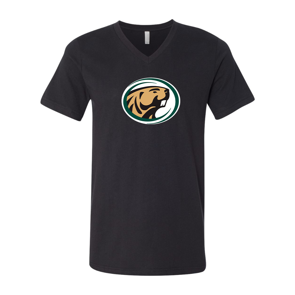 Bemidji State Beavers BELLA  CANVAS - Jersey V-Neck T-Shirt