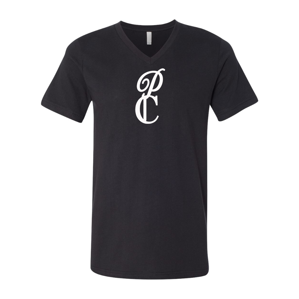 P & C Black  BELLA  CANVAS - Jersey V-Neck T-Shirt