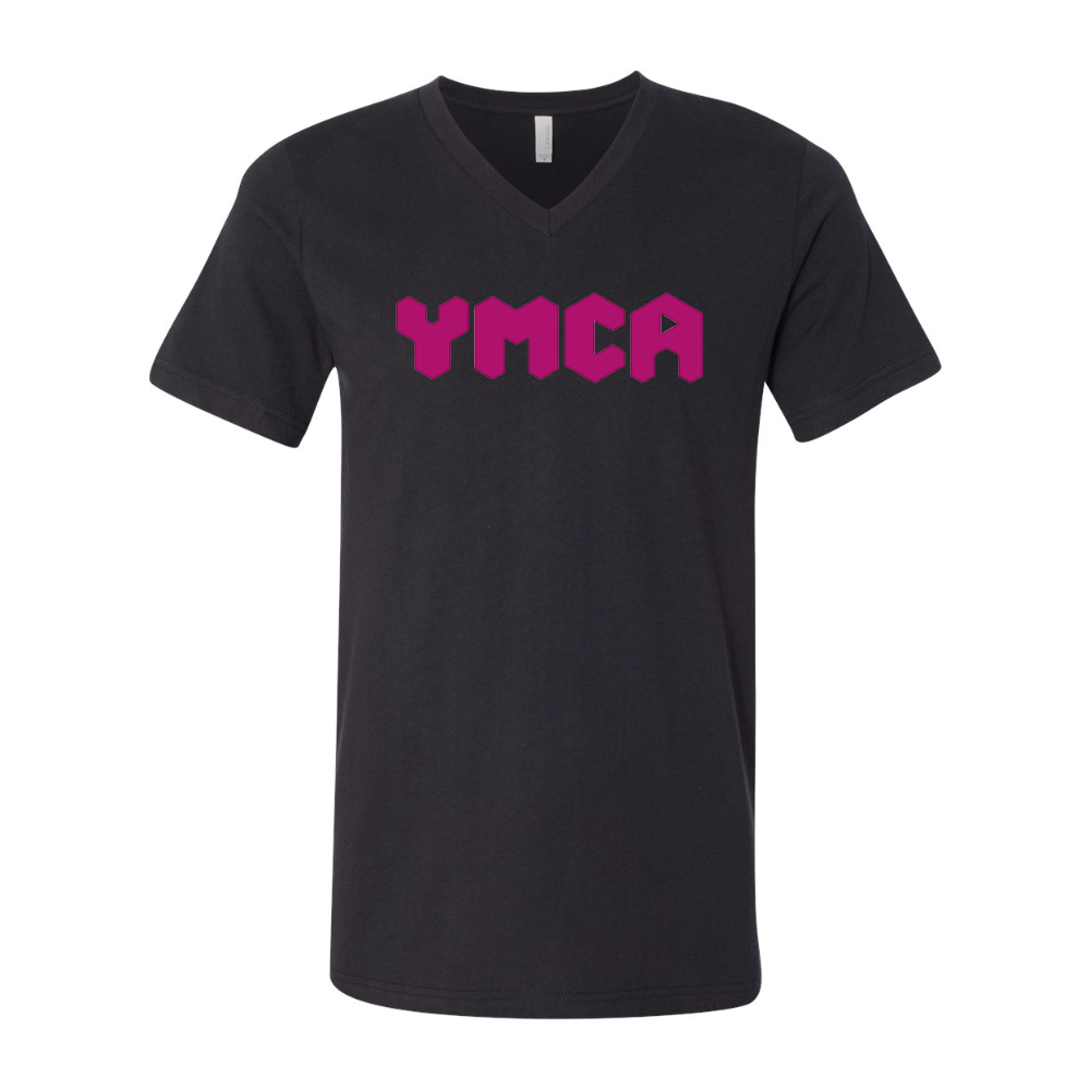 YMCA Mauve  BELLA  CANVAS - Jersey V-Neck T-Shirt