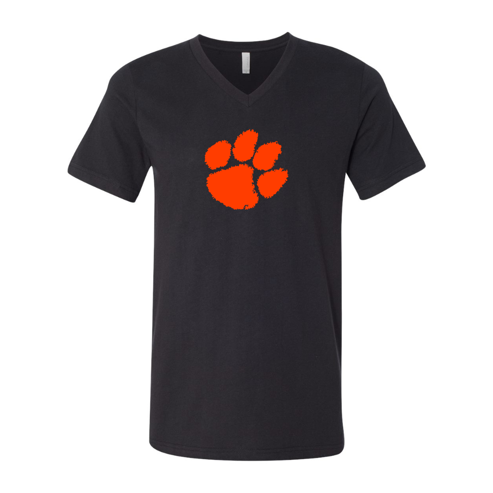 Clemson Tigers  BELLA  CANVAS - Jersey V-Neck T-Shirt
