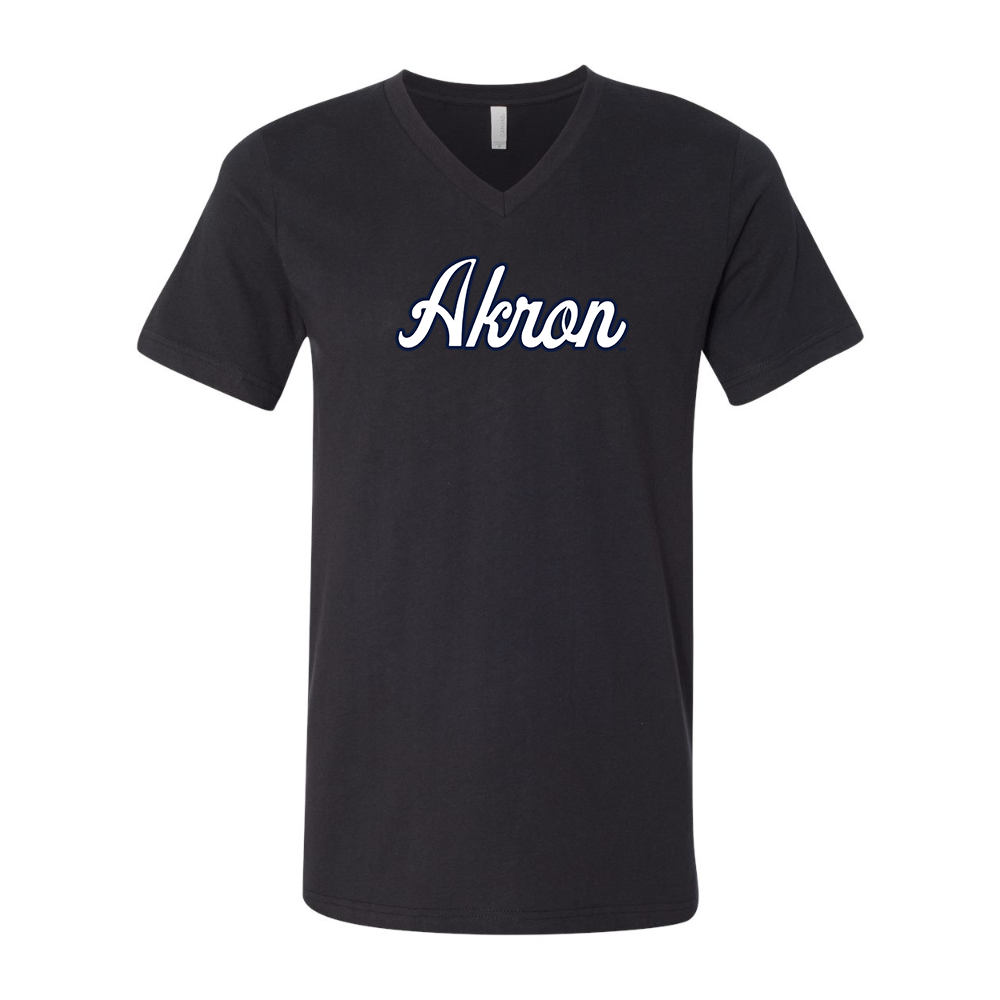 Akron Zips BELLA  CANVAS - Jersey V-Neck T-Shirt