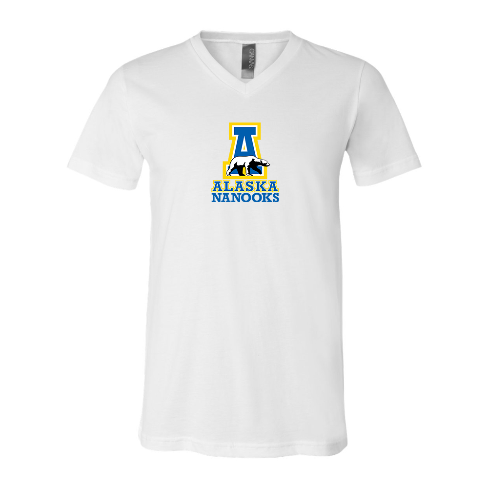 Alaska Nanooks  BELLA  CANVAS - Jersey V-Neck T-Shirt