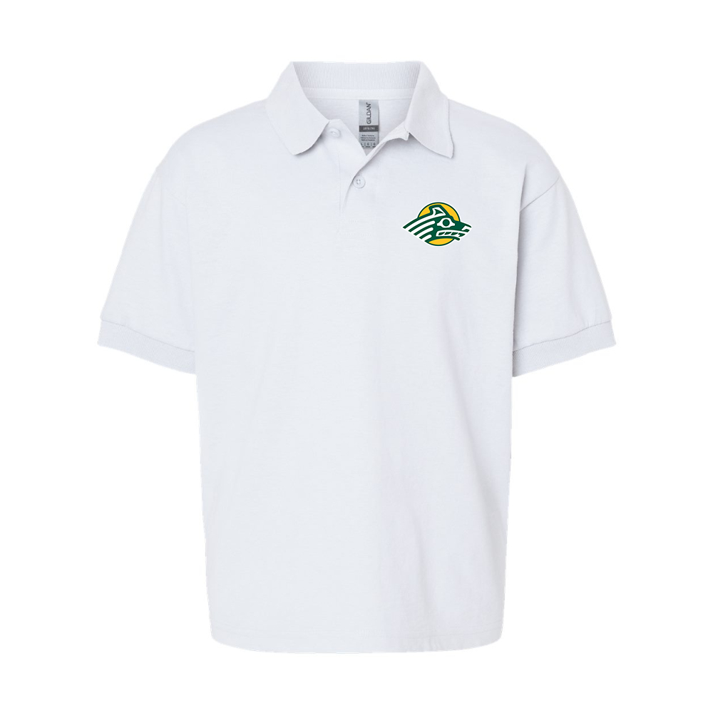 Youth Alaska Anchorage Seawolves  Gildan Dry Blend Jersey Polo