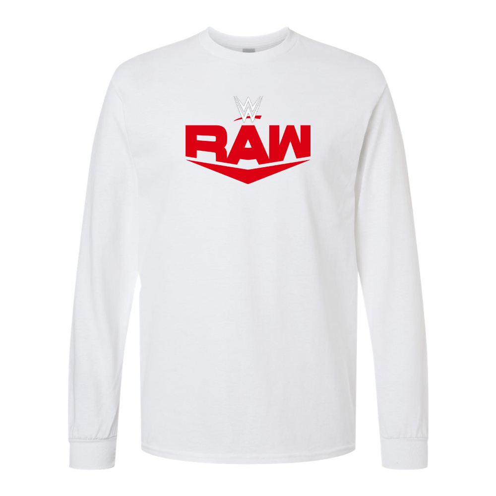 Men's  WWE Raw  Gildan Heavy Cotton Long Sleeve T-Shirt