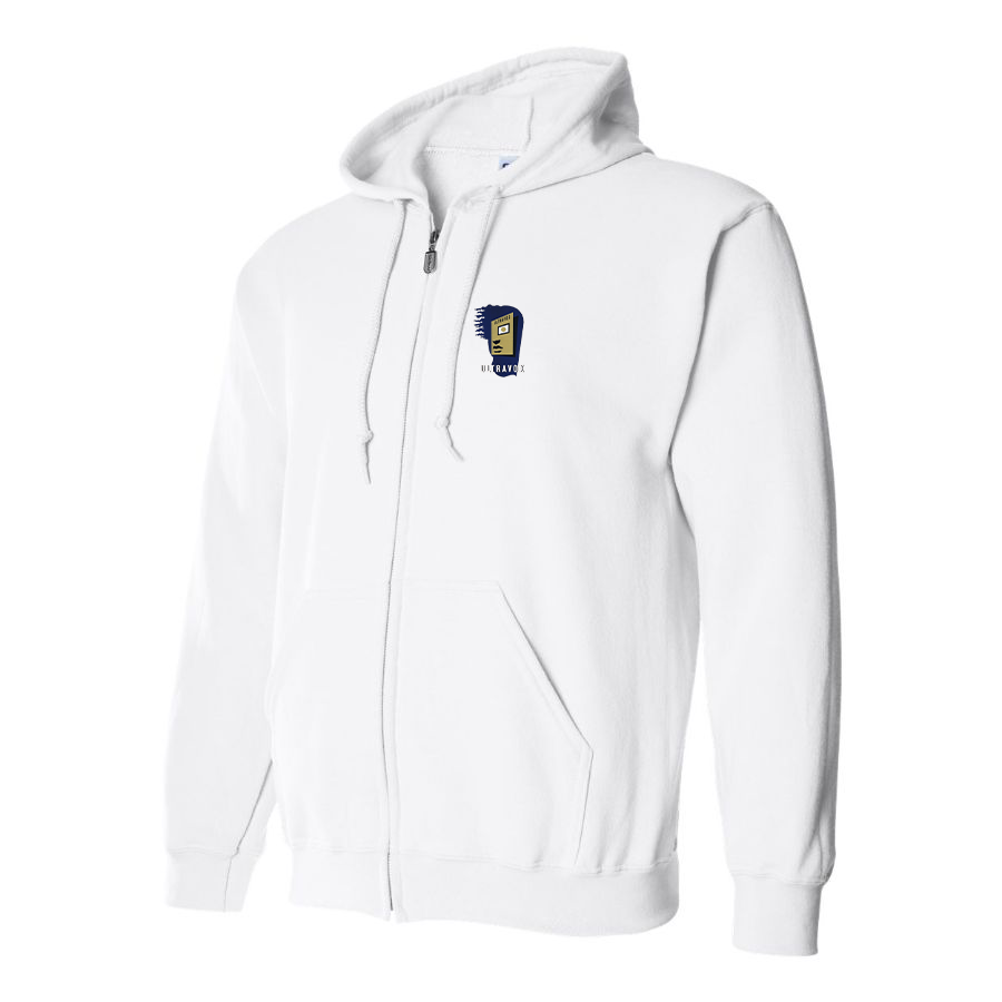 Men's Ultravox Logo  Zipper Hoodie