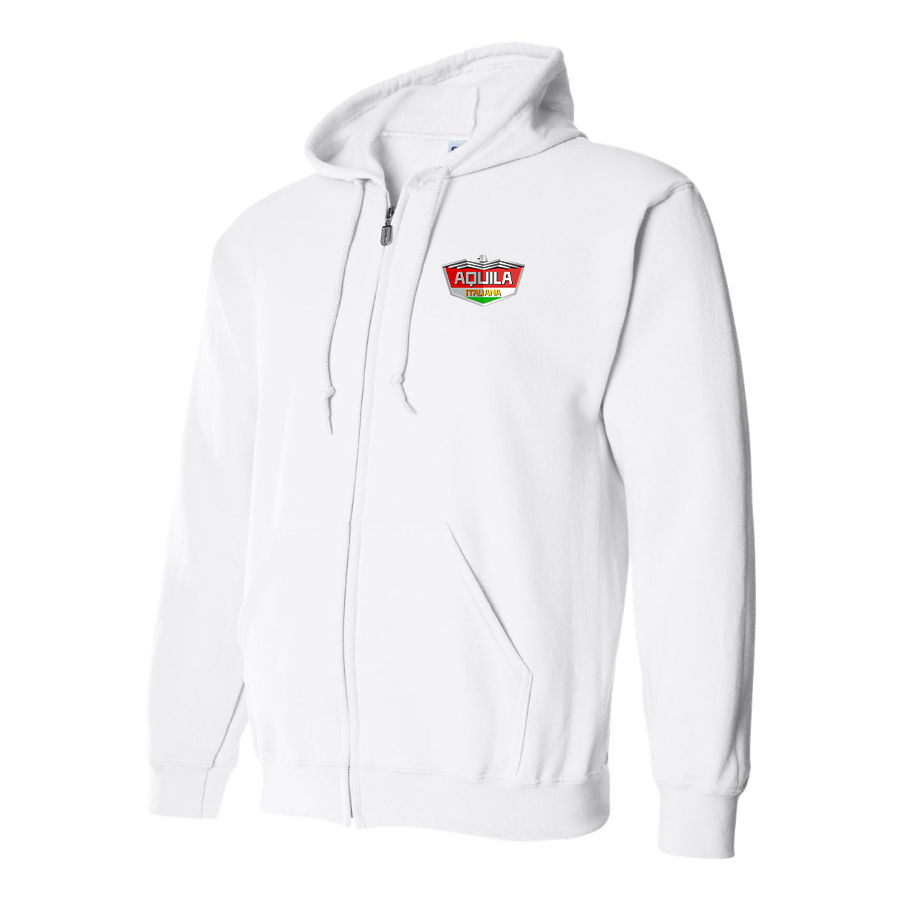 Men's Aquila Italiana  Logo Zipper Hoodie