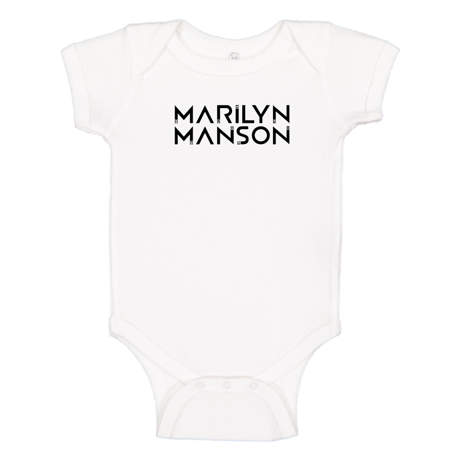 Marilyn Manson Logo Baby Onesie Romper