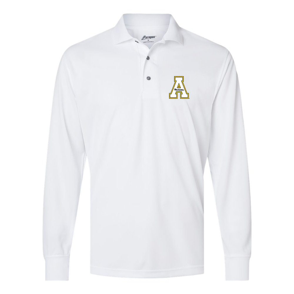Men's Appalachian State Mountaineers Paragon Prescott Long Sleeve Polo