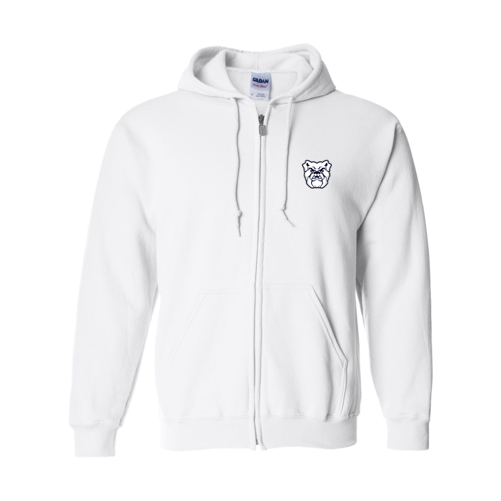 Men's Butler Bulldogs  Gildan  Heavy Blend Full Zip Hooded Sweatshirt