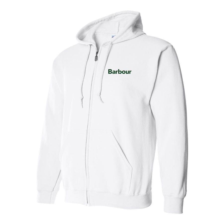 Men's  Barbour Logo Zipper Hoodie