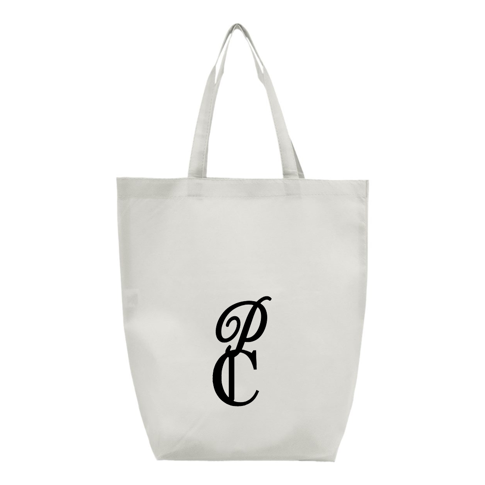P & C Black  Q-Tees Non-Woven Gusset Bottom Tote