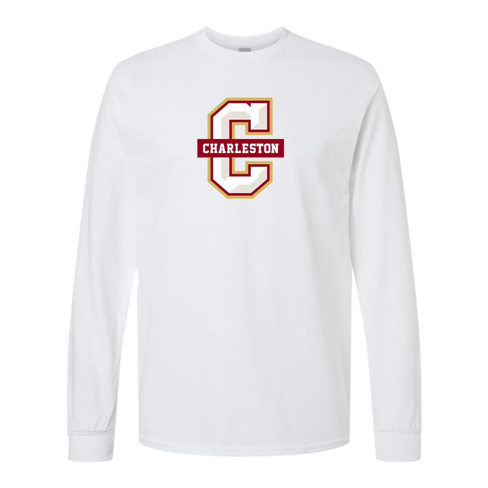 Men's  Charleston Cougars Gildan Heavy Cotton Long Sleeve T-Shirt