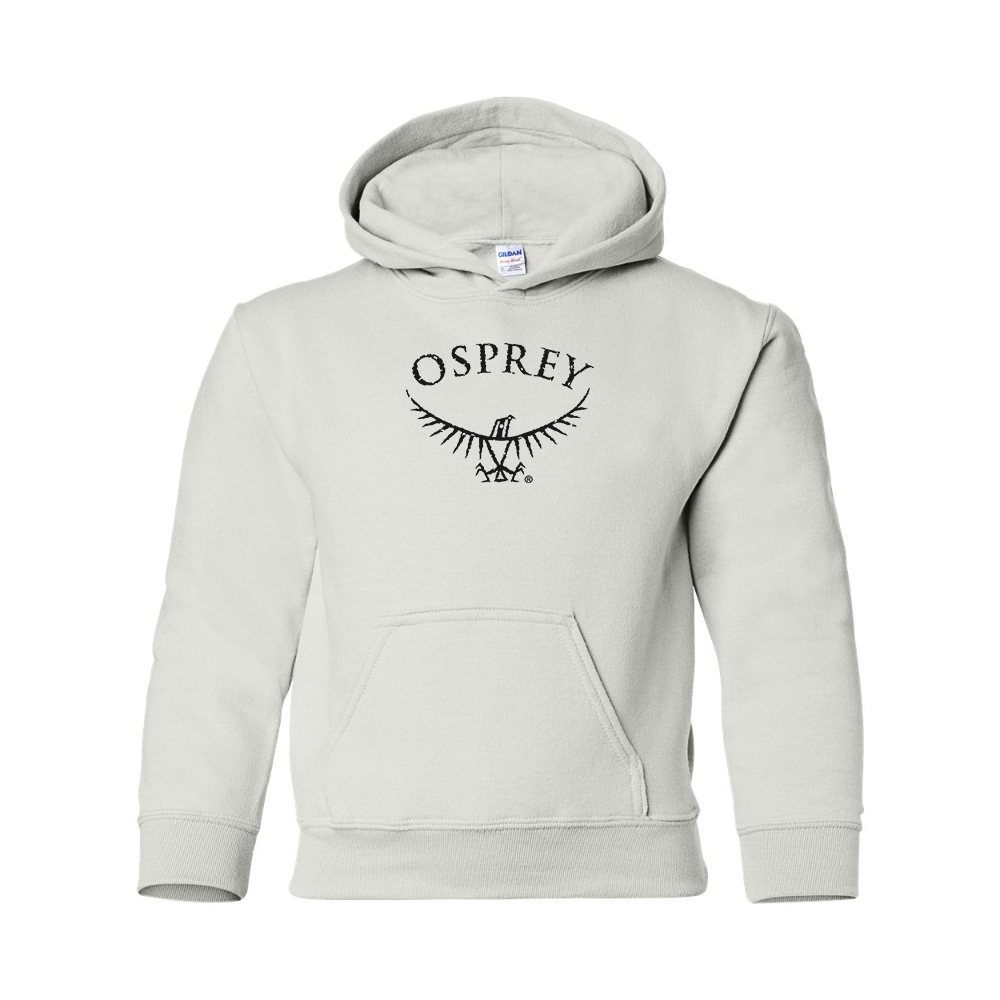 Youth  Osprey Black  Gildan Heavy Blend  Hooded Sweatshirt