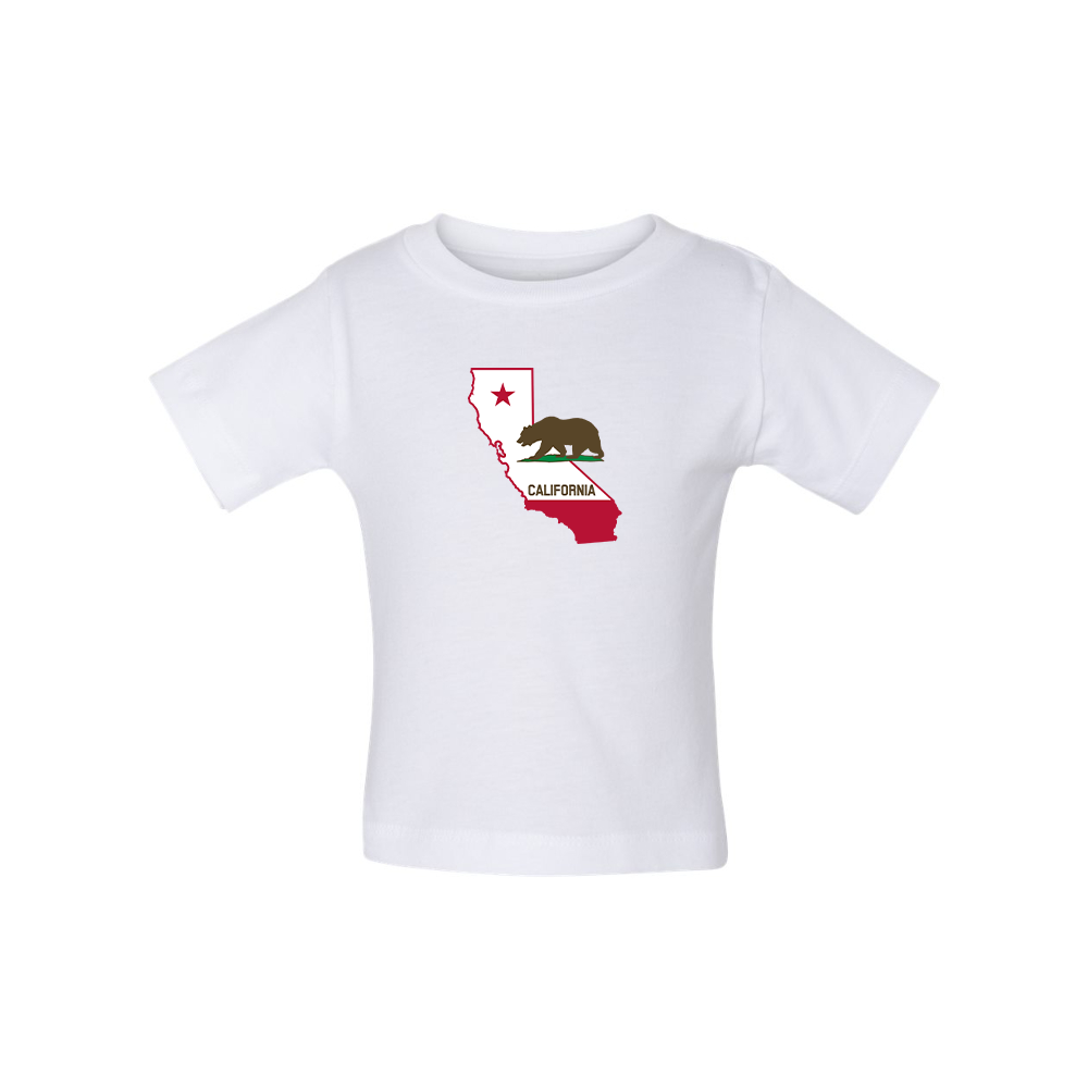 California Bear Map  BELLA CANVAS Infant Jersey Tee