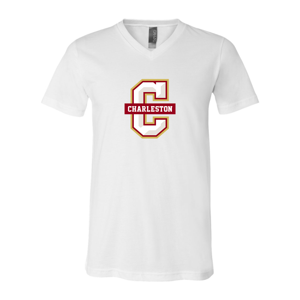 Charleston Cougars BELLA  CANVAS - Jersey V-Neck T-Shirt
